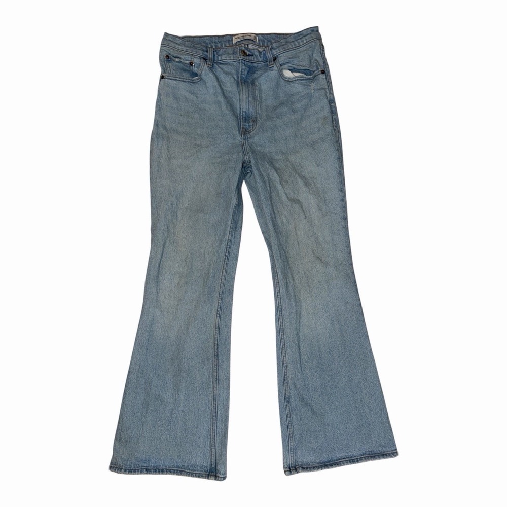 Abercrombie Vintage Flare Jeans High Rise Light Wash Size 30/10S